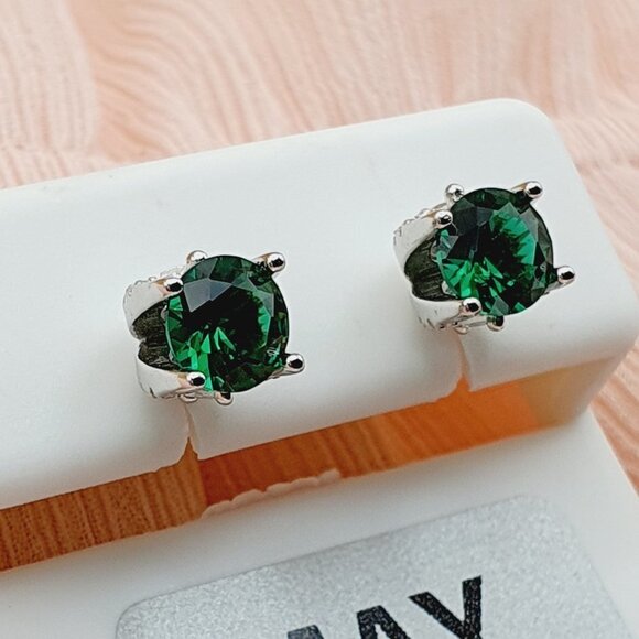 Birthstone S925 Sterling Silver CZ Stud Earrings for Women/Girl, US1925… - Picture 11 of 15